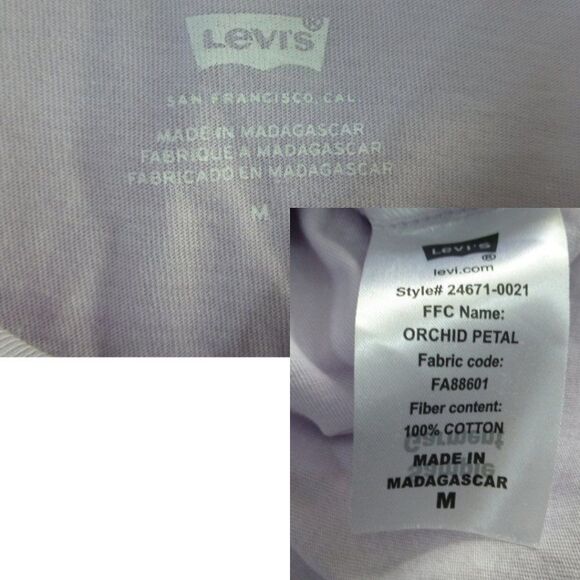 NWOT Levi's Use Your Voice Pride Lavender Short Sleeve Shirt - Picture 4 of 8